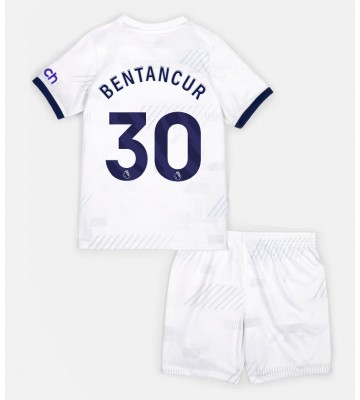 Tottenham Hotspur Rodrigo Bentancur #30 Primera Equipación Niños 2023-24 Manga Corta (+ Pantalones cortos)